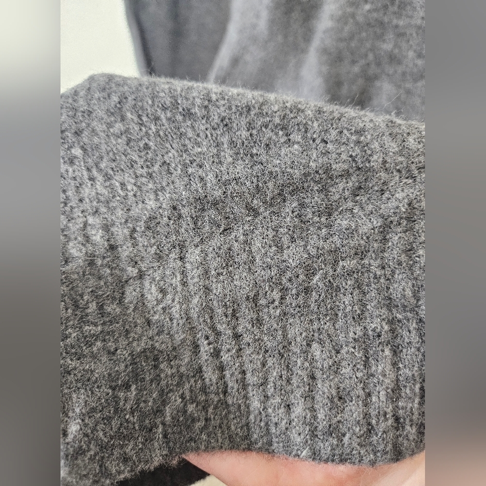 NWOT Everlane The Cozy Stretch Wide Leg Wool Yak Hair Blend Pants Charcoal Gray - Picture 8 of 12